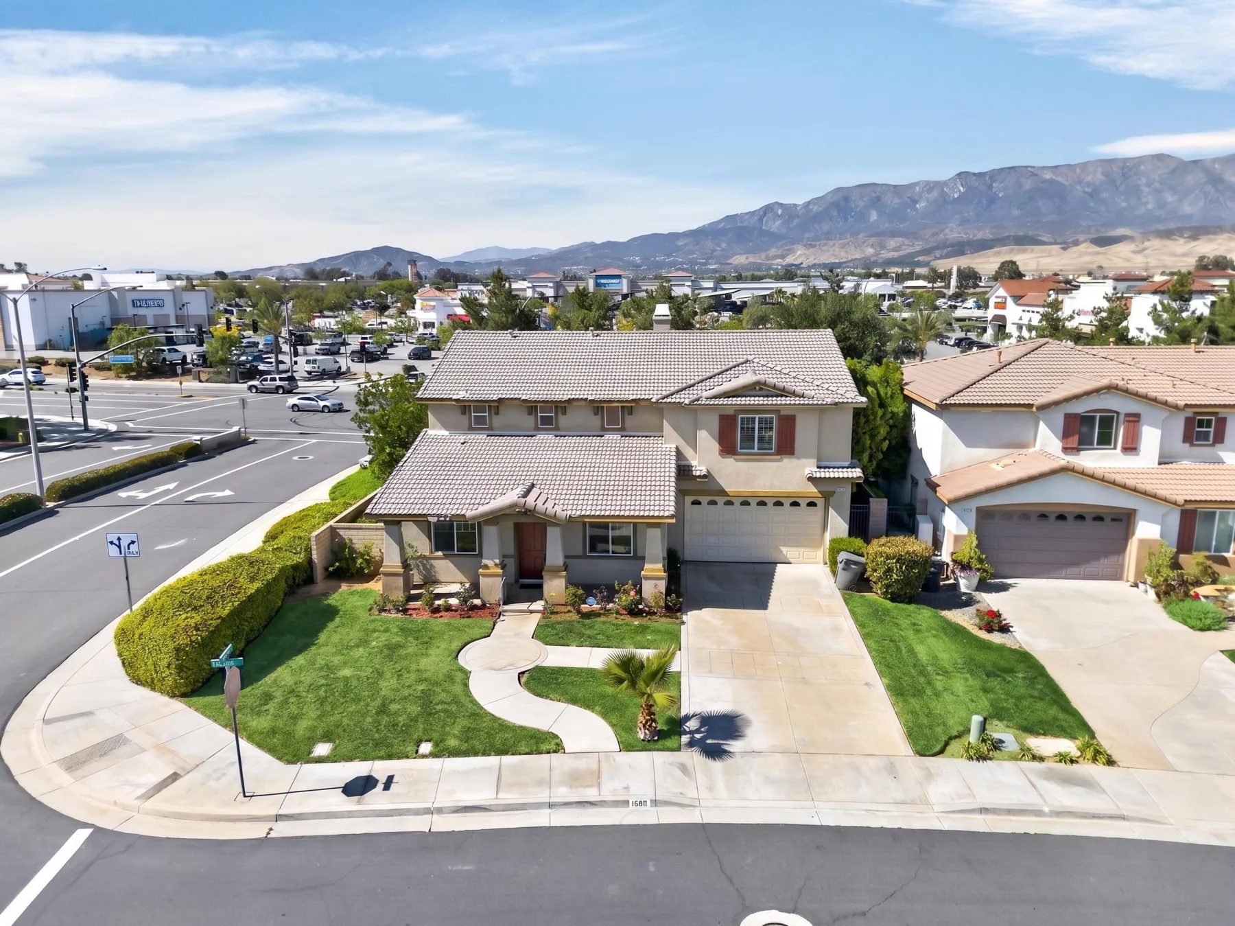 After — grass enhancement aerial real estate photo