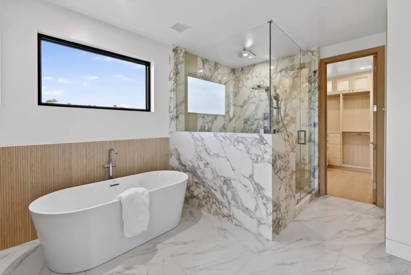 Luxury marble bathroom · Orange County