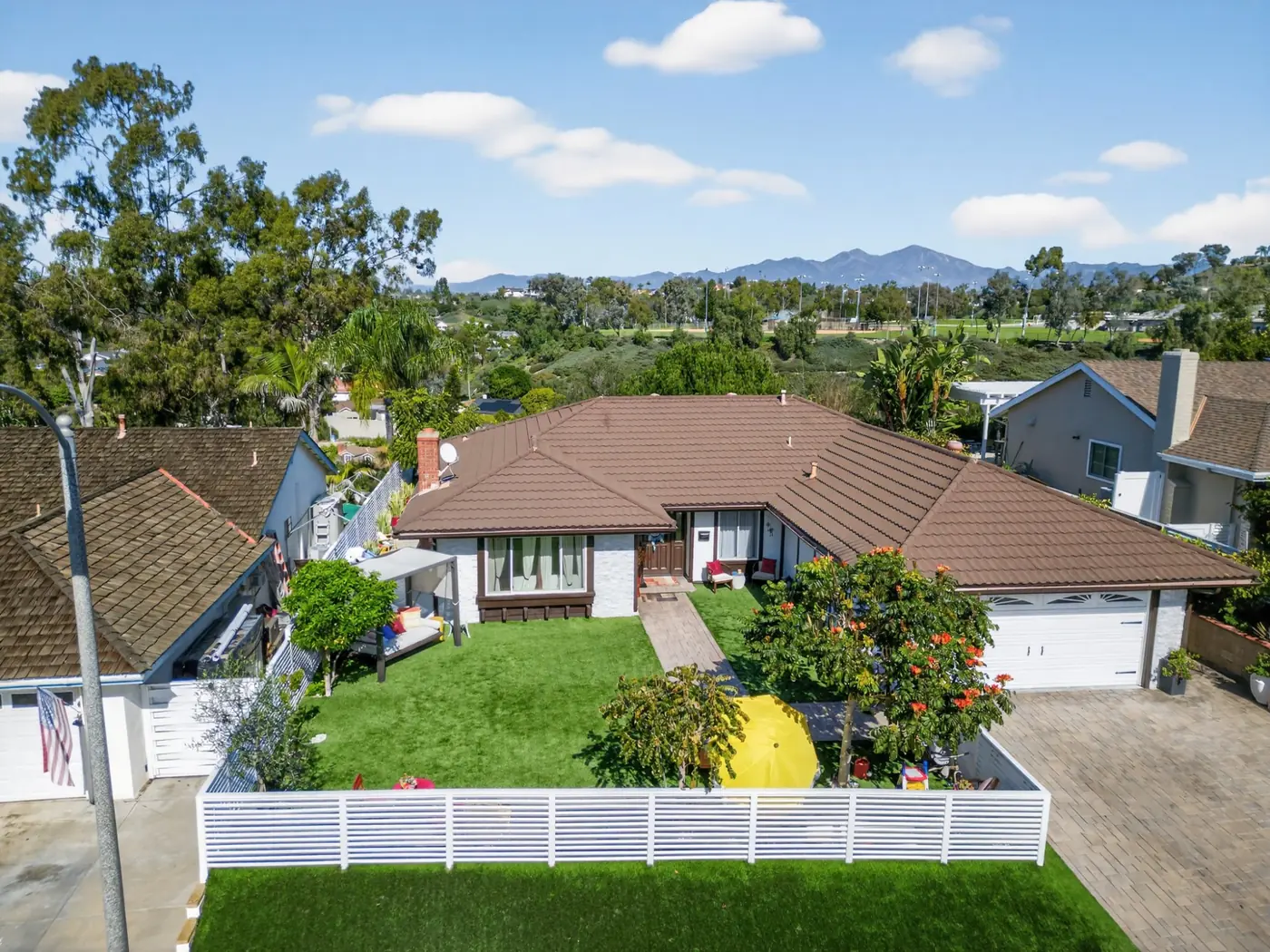 Aerial drone shot · Southern California