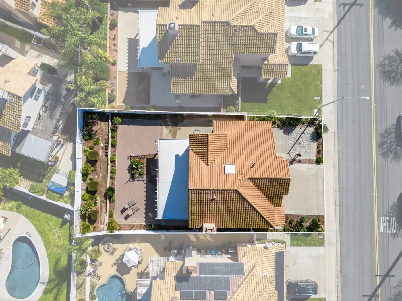 Property line aerial · Orange County