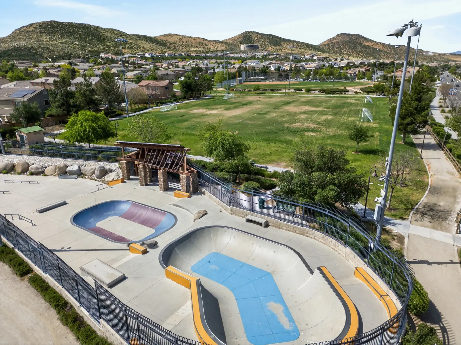 Full amenity center — pools, parks & playground — community photo by Vista Media Homes