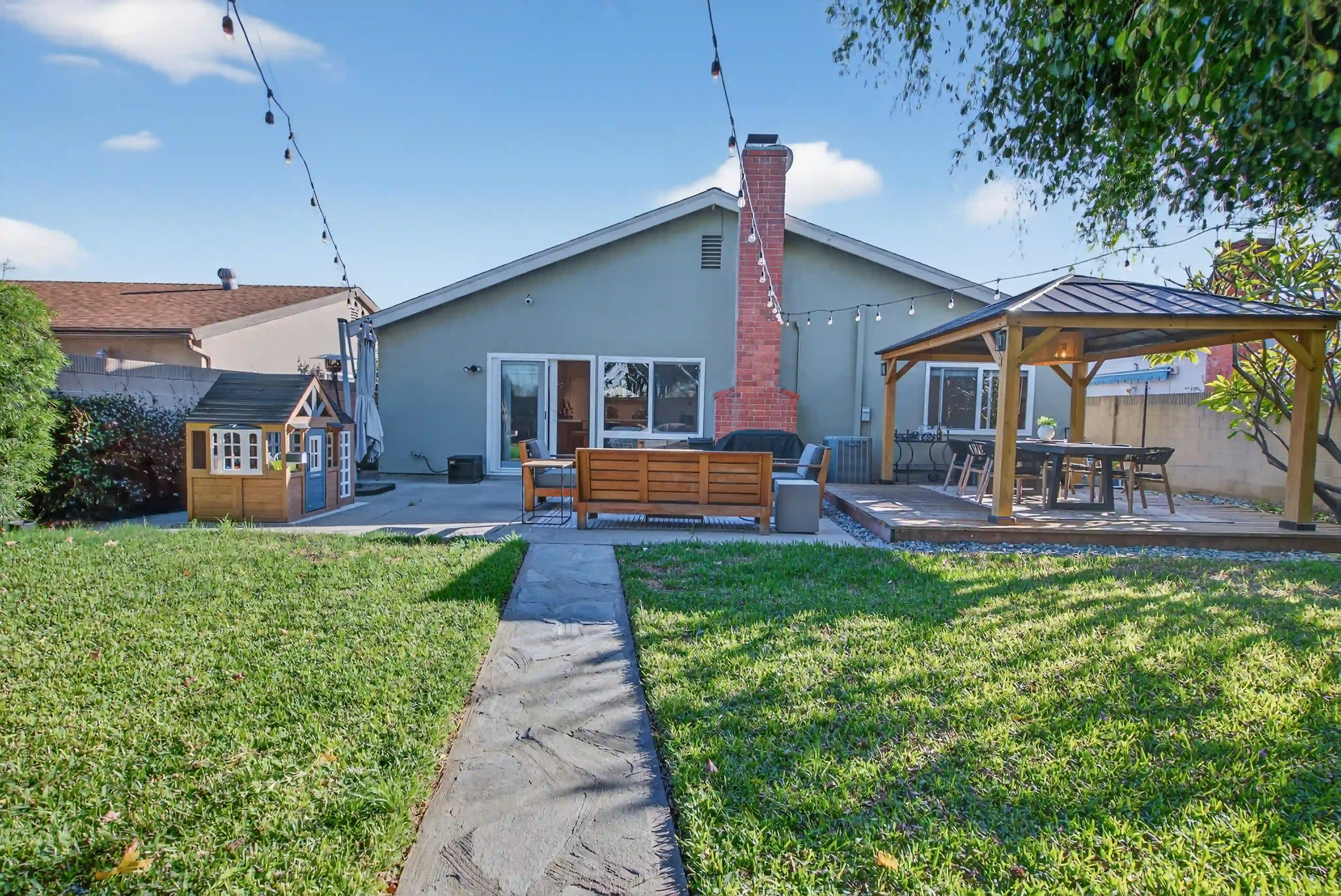 Vacation rental curb appeal exterior photography Orange County