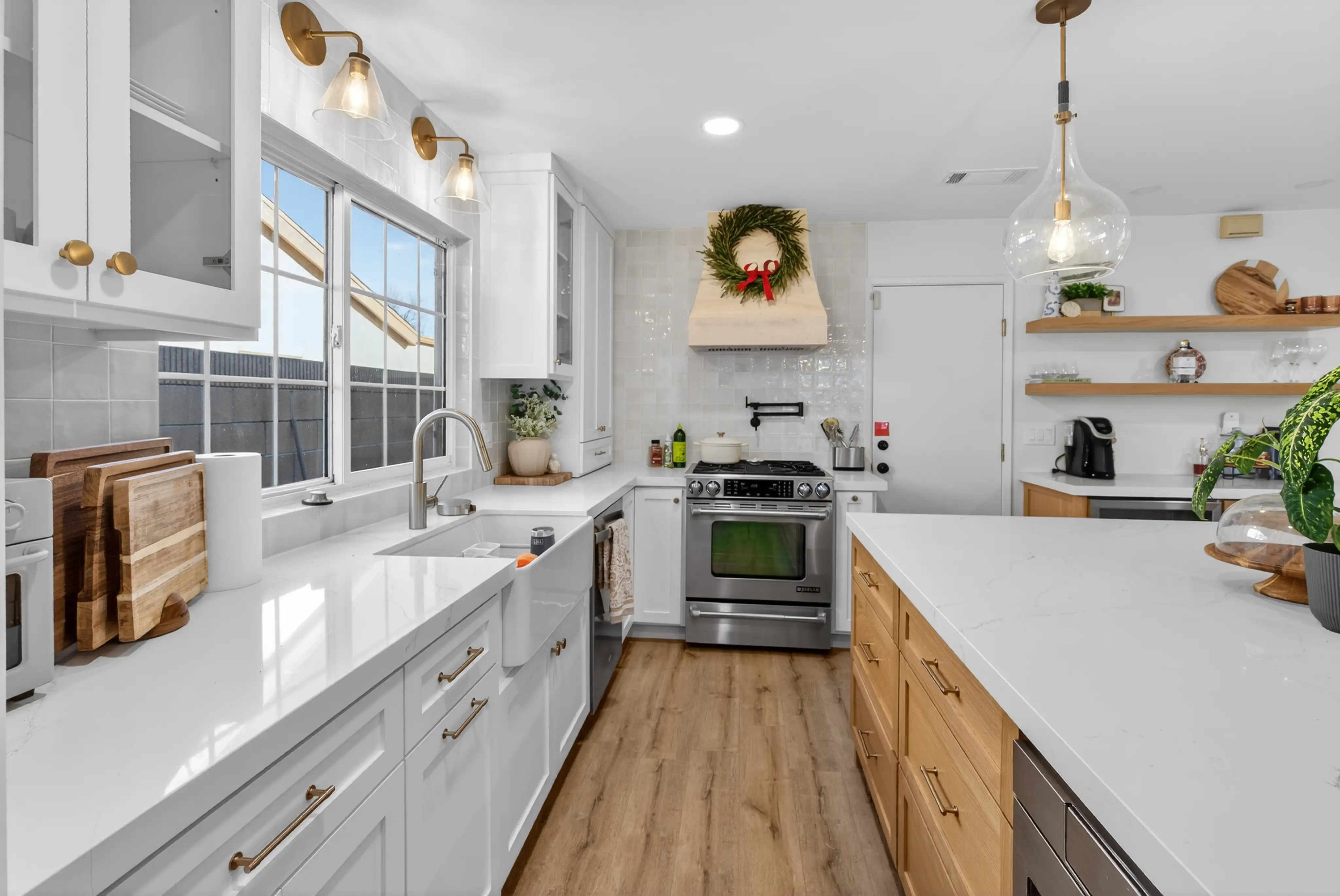 Modern vacation rental kitchen HDR photography Orange County